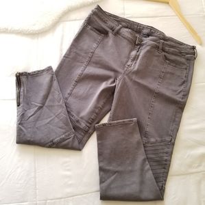 American Eagle Moto Jeggings Gray Size 20S